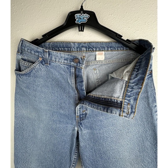 Levi’s Men’s 36x34 Orange Tab 550 Light Wash Denim Blue Jeans 100% Cotton - Picture 5 of 9